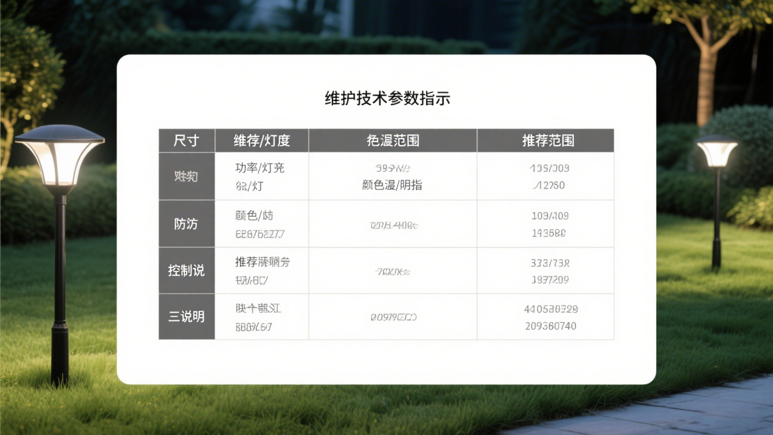 草坪灯的安装与维护技巧 参数示意
